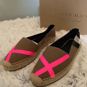 NWT- Ladies Burberry Espadrilles